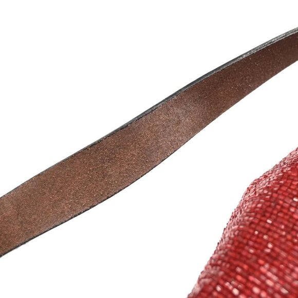 Fendi Red Beaded Mamma Baguette Handbag - Picture 7 of 10